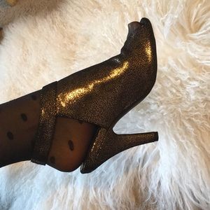 Jeffrey Campbell Norene gold heels